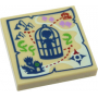 LEGO® Tile 2x2 with Groove with Map Doll in Birdcage