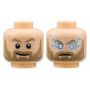 LEGO® Minifigure Head Dual Sided Dark Tan