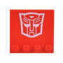 LEGO® Plate Lisse 4x4 Imprimée Logo Transformers