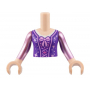 LEGO® Torso Mini Doll Girl Dark Purple Corset