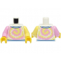 LEGO® Minifigure Torso Shirt Bright Pink and Bright Light Ye