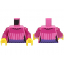 LEGO® Mini-Figurine Torse pull rose à rayures (5K)