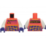 LEGO® Torso Race Suit Bright Light Orange Moutains Logo