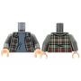 LEGO® Mini-Figurine Torse Chemise Carreaux (2T)