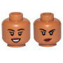 LEGO® Mini-Figurine Tête Femme 2 Expressions (1Z)