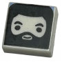 LEGO® Tile 1x1 with Groove with Hagrid Head