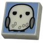 LEGO® Plate Lisse 1x1 Imprimée Chouette Hedwig