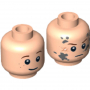 LEGO® Mini-Figurine Tête 2 Expressions Différentes (8C)