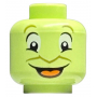 LEGO® Minifigure Head Alien Olive Green Eyebrows and Nose Ou