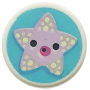 LEGO® Tile Round 1x1 with Lavender Starfish
