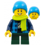 LEGO® Mini-Figurine Enfant Garçon Tenue Hiver Echarpe