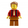 LEGO® Male Medium Nougat Hair Red Shirt