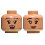 LEGO® Mini-Figurine Tête Femme 2 Expressions (2G)