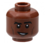 LEGO® Minifigure Head Thick Black Eyebrows