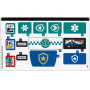 LEGO® Autocollant - Stickers 60371 City Ambulance Hôpital