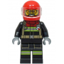 LEGO® Fire Male Black Jacket and Legs with Reflective Stripe