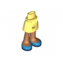 LEGO® Mini Doll Hips and Skirt, Nougat Legs