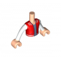 LEGO® Torso Mini Doll Boy Red Vest with Pockets