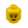 LEGO® Mini-Figurine Tête Femme Rouge à Lèvres (7e)