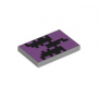 LEGO® Tile 2x3 with Pixelated Black Dragon