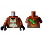 LEGO® Torso Pixelated Black Dark Tan