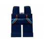 LEGO® Hips and Legs with Orange and Medium Azure Wetsuit