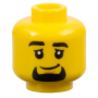 LEGO® Mini-Figurine Tête Homme Barbe Bouc (8P)