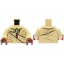 LEGO® Torso Jacket with Silver and Reddish Brown Zipper