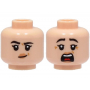 LEGO® Mini-Figurine Tête 2 Expressions Femme Surprise (4N)
