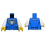 LEGO® Torso Vest with Pockets Metallic Light Blue Wide