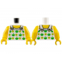 LEGO® Mini-Figurine Torse Femme Salopette - Pommes (AP)