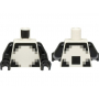 LEGO® Torso Pixelated Light Bluish Gray and Black Stripes