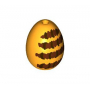 LEGO® Egg with Small Pin Hole with Reddish Brown Stripes