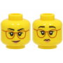 LEGO® Mini-Figurine Tête Femme Lunette Deux Expressions (6N)