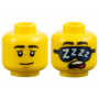 LEGO® Minifigure Head Dual Sided ZZZ Pattern