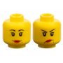 LEGO® Mini-Figurine Tête Femm 2 Expressions Sourire (5N)