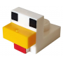 LEGO® Creature Head Pixelated Chicken Head with Face Pattern