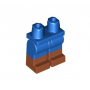 LEGO® Mini-Figurine Jambes Bleu et Pieds Orange Foncé (A25)
