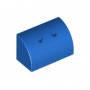 LEGO® Slope Curved 1x2 with 2 Dark Blue Curved Lines