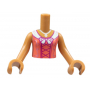 LEGO® Torso Mini Doll Girl Coral Dress