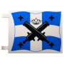 LEGO® Flag 6x4 with Black Crossed Large Cannons