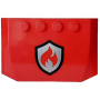 LEGO® Accessoire Véhicule Capot Moteur 4x6 Imprimé Flamme