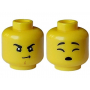 LEGO® Mini-Figurine Tête Homme 2 Expressions (7M)