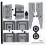 LEGO® Autocollant Stickers Set 75337 Star-Wars