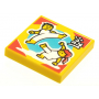 LEGO® Tile 2x2 Capoeira Dancers