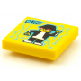 LEGO® Plate Lisse 2x2 Personnage A Bob Noir