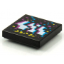 LEGO® Tile 2x2 Black Colours Patterns