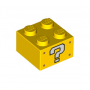 LEGO® Brick 2x2 With White Question