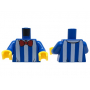 LEGO® Torso White Vertical Stripes and Red Bow