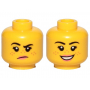 LEGO® Mini-Figurines - Tête Femme Avec 2 Expressions (2M)